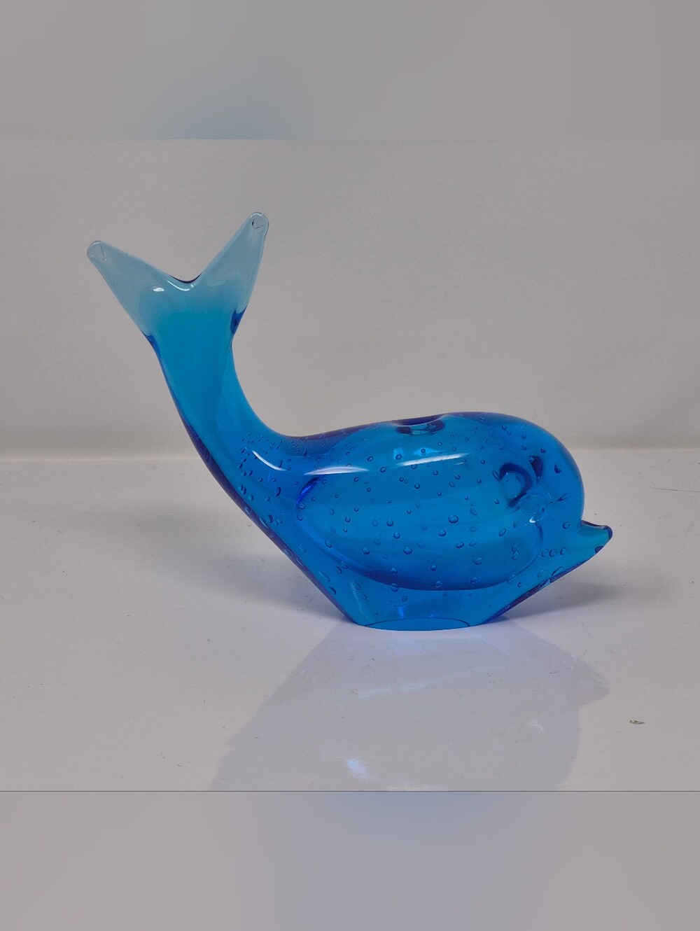 Art Glass Whale Figurine